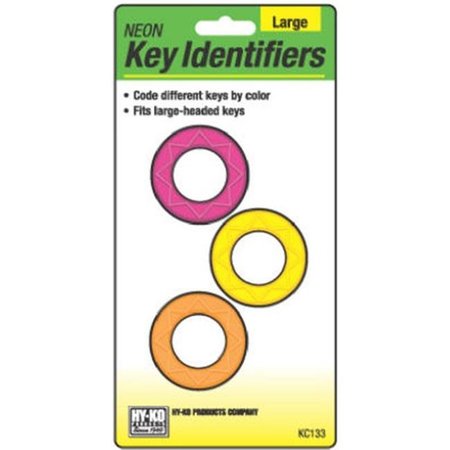 HY-KO Hy-Ko Products KC133 Large Neon Key Identifier; 3 Pack; Pack Of 5 810747